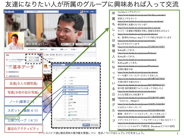 Facebook新タイムライン対応 公開グループ表示の利用法