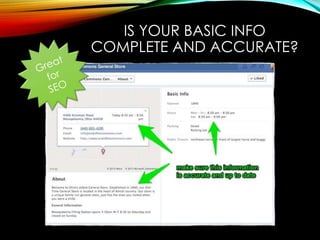 IS YOUR BASIC INFO
COMPLETE AND ACCURATE?
 