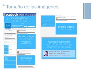 + Tamaño de las imágenes
 