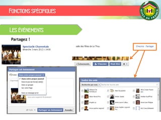 Fonctions spécifiques
Partagez !
Les événements
 