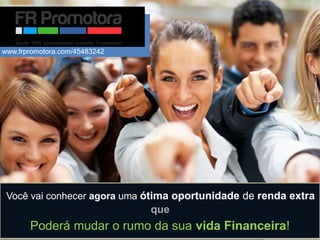 Você vai conhecer agora uma ótima oportunidade de renda extra
Poderá mudar o rumo da sua vida Financeira!
que
www.frpromotora.com/45483242
 