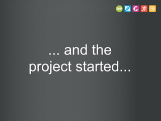 ... and the
project started...
 