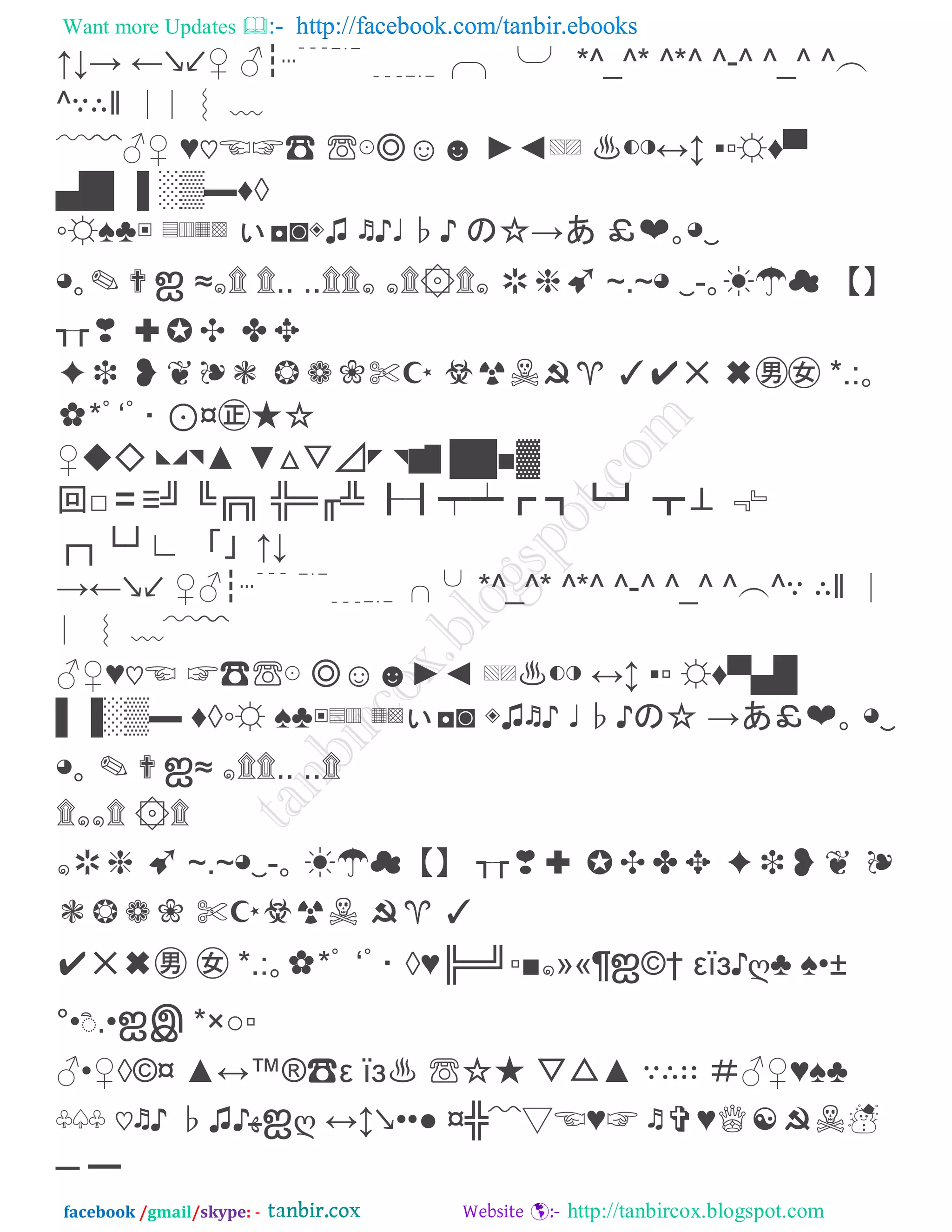 Want more Updates  http://facebook.com/tanbir.ebooks
facebook /gmail/skype: - http://tanbircox.blogspot.com
↑↓→ ←↘↙⇚ ⇛┇┅﹅﹆ ﹉﹊╭╮╰╯ *^_^* ^*^ ^-^ ^_^ ^︵
^∵∴‖ ︱︳︴﹋
﹇﹈⇛⇚ ⇞♡☘☚☎ ☏⊙◎⇗⇘ ⇑⇓▧▨ ♨◐◑↔↕ ‷‸⇙⇟⇆
⇇⇈⇉⇊ ⇋⇌⇏⇟◊
›⇙⇜⇝▣ ▤▥▦▩ ぃ⇕⇖◈⇡ ♬⇠♩♭⇠ の◶→あ ￡❤｡◕‿
◕｡✎✟ஐ ≈๑۩ ۩.. ..۩۩๑ ๑۩۞۩๑ ✱❇➸ ~.~◕ ‿-｡◰◲◱ 【】
┱┲❣ ✚✩✣ ✤✥
✦❈ ❥❦❧❂ ❁❀✿✄☦ ☟☞☜☩♈ ✓✔✕ ✖㊚㊛ *.:｡
✾*ﾟ‗ﾟ･ ⊗¤㊣◵◶
⇚◆◇ ◣◢◥⇐ ⇒△▽⊿◤ ◥▆▇ ⇈⇈⇎⇍
回‶〓↙↶ ↳↭↰ ⇅↩↬⇂ ┠┨┯┷┏ ┓┗┛ ┳⊥﹃﹄
↠↡↢↣↗ 「」↑↓
→←↘↙ ⇚⇛┇┅﹅ ﹆﹉﹊ ╭╮╰╯ *^_^* ^*^ ^-^ ^_^ ^︵^∵ ∴‖ ︱
︳ ︴﹋﹇﹈
⇛⇚⇞♡☘ ☚☎☏⊙ ◎⇗⇘⇑⇓ ▧▨♨◐◑ ↔↕ ‷‸ ⇙⇟⇆⇇⇈
⇉⇊⇋⇌⇏ ⇟◊›⇙ ⇜⇝▣▤▥ ▦▩ぃ⇕⇖ ◈⇡♬⇠ ♩♭⇠の◶ →あ￡❤｡ ◕‿
◕｡ ✎✟ஐ≈ ๑۩۩.. ..۩
۩๑๑۩ ۞۩
๑✱❇ ➸ ~.~◕‿-｡ ◰◲◱【】 ┱┲❣✚ ✩✣✤✥ ✦❈❥❦ ❧
❂❁❀✿ ✄☦☟☞☜ ☩♈ ✓
✔✕✖㊚ ㊛ *.:｡✾*ﾟ ‗ﾟ･ ◊⇞↹↩↶‸⇎๑»«¶ஐ©† εïз⇠ღ⇝ ⇜•±
°•ิ.•ஐஇ *×⇔‸
⇛•⇚◊©¤ ⇐↔™®☎ε їз♨ ☏◶◵ ▽△⇐ ∵∴∷ ＃⇛⇚⇞⇜⇝
♧♤♧ ♡♬⇠ ♭⇡⇠‫ﻬ‬ஐღ ↔↕↘••‹ ¤⇅﹈▽☘⇞☚ ♬✞⇞♕☫☩☜◳
↞ ━
 
