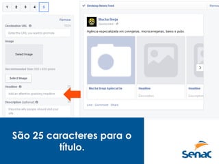 São 25 caracteres para o
título.
 
