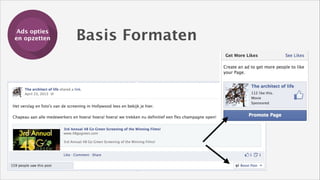 Ads opties
Training
en opzetten

Basis Formaten

 