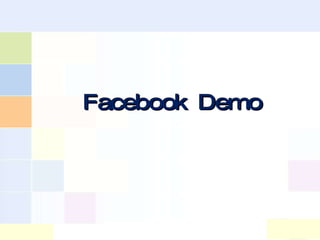 Facebook Demo 