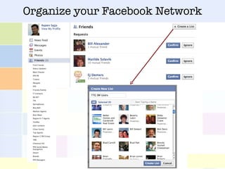 Organize your Facebook Network 