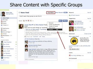 Share Content with Specific Groups 