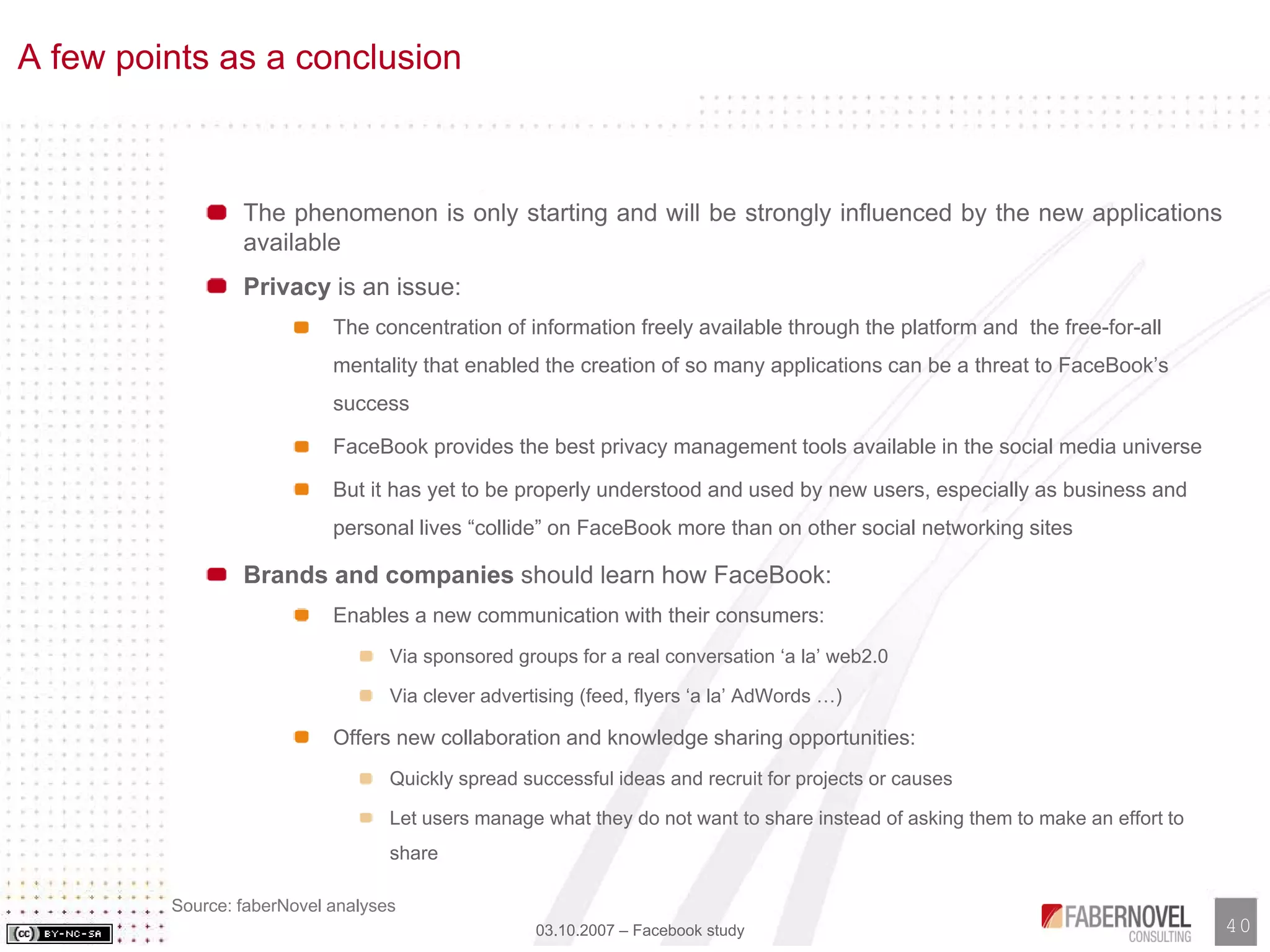 Facebook Analysis and Study
