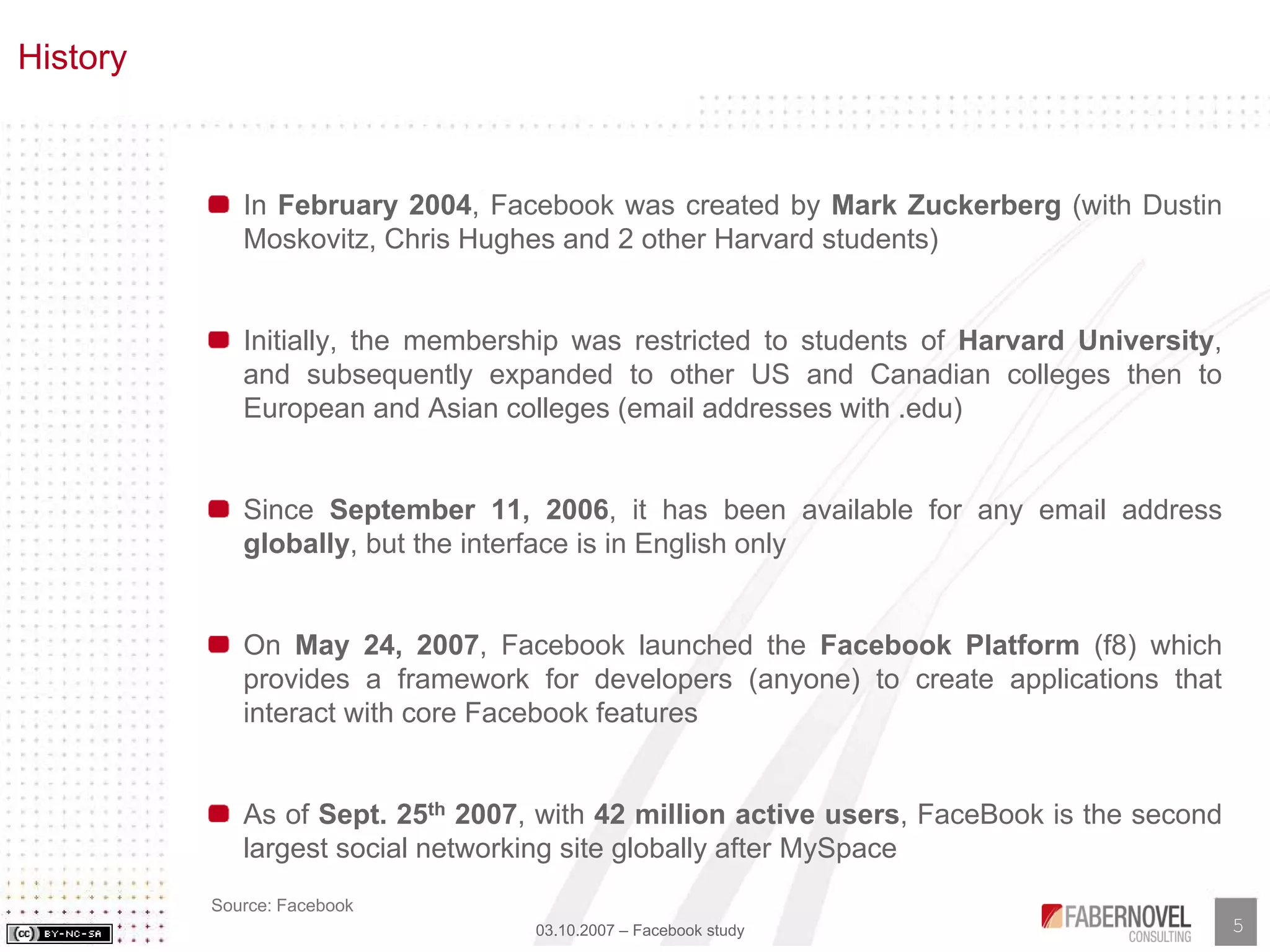 Facebook Analysis and Study