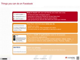 Facebook Analysis and Study Slide 6