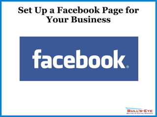 Set Up a Facebook Page for Your Business 