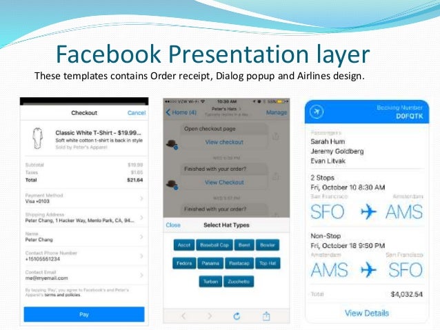facebook messenger platform framework a database template contains pre built