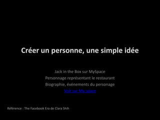 À éviter avant de commencer Page profil pour une entreprise;Groupe pour une entreprise;Envoyer des message dans les boîtes personnelles;Abandonner les fans;Faire gérer vos pages par d’autres;Peur des commentaires négatifs;Ne faites pas ce que vous ne feriez pas dans votre entreprise;Oubliez le contenu dont vous disposez déjà (presse, chroniques, concours, brochures).Référence : The FacebookEra de Clara Shih