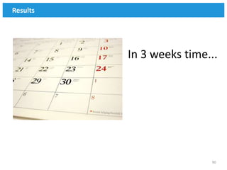 Results




          In 3 weeks time...




                          90
 