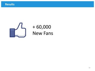 Results




          + 60,000
          New Fans




                     93
 