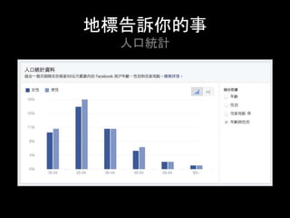 地標告訴你的事
⼈⼝統計	
 