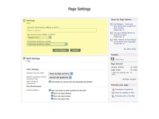 Page Settings
 
