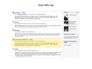 Static FBML App
 