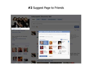 #2 Suggest Page to Friends
 