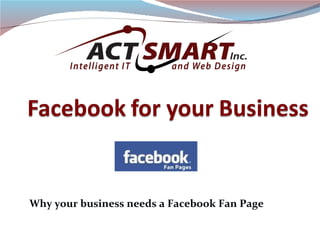 Why your business needs a Facebook Fan Page 