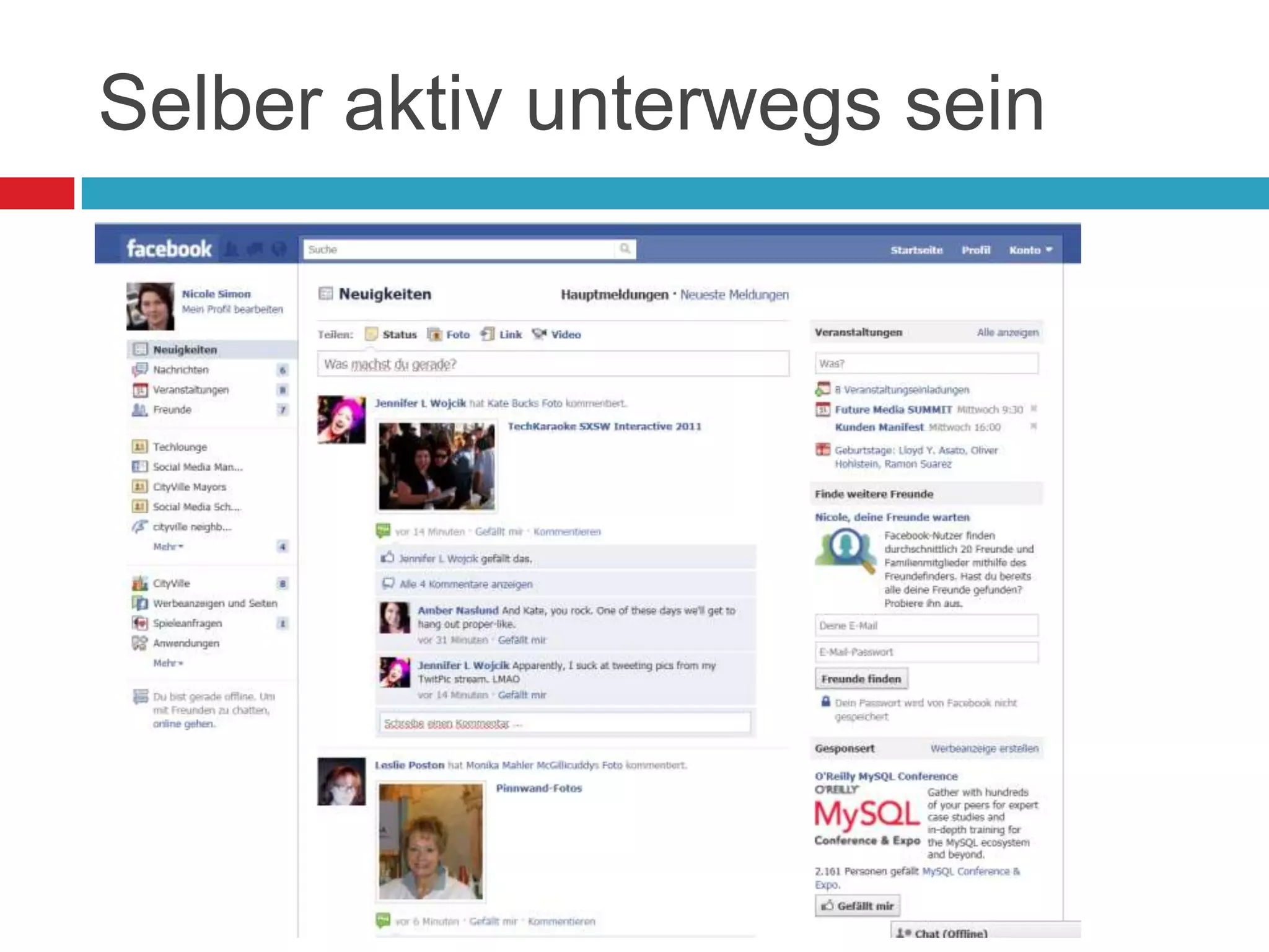 Selber aktiv unterwegs sein