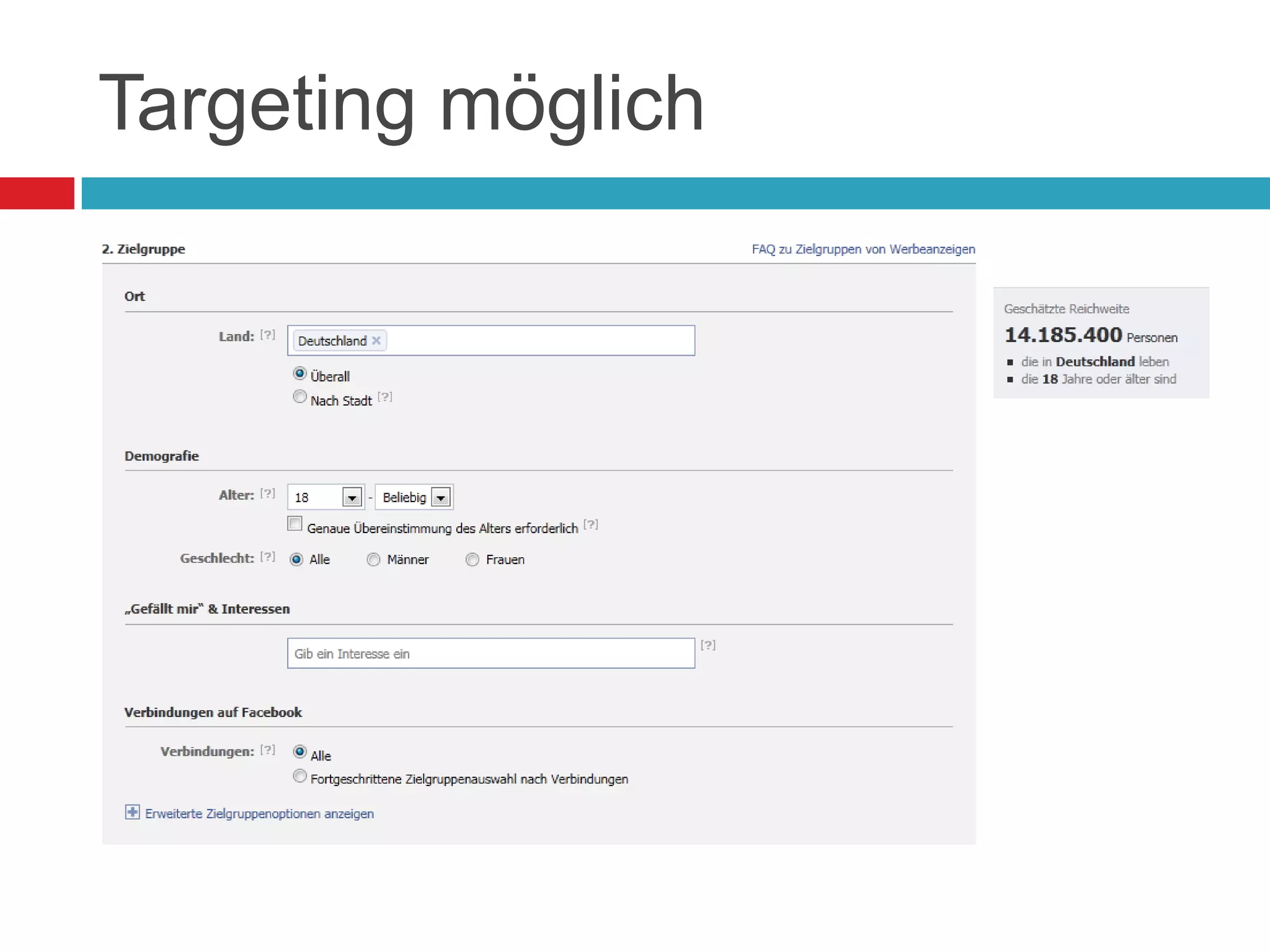Targeting möglich