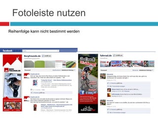 Fotoleiste nutzenReihenfolge kann nicht bestimmt werden