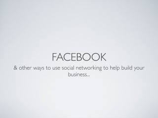 Facebook intro course