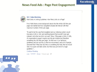 News Feed Ads : Page Post Engagement

 
