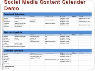 Social Media Content CalenderSocial Media Content Calender
DemoDemo
 