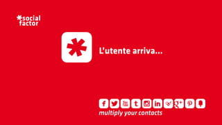L’utente arriva...
 