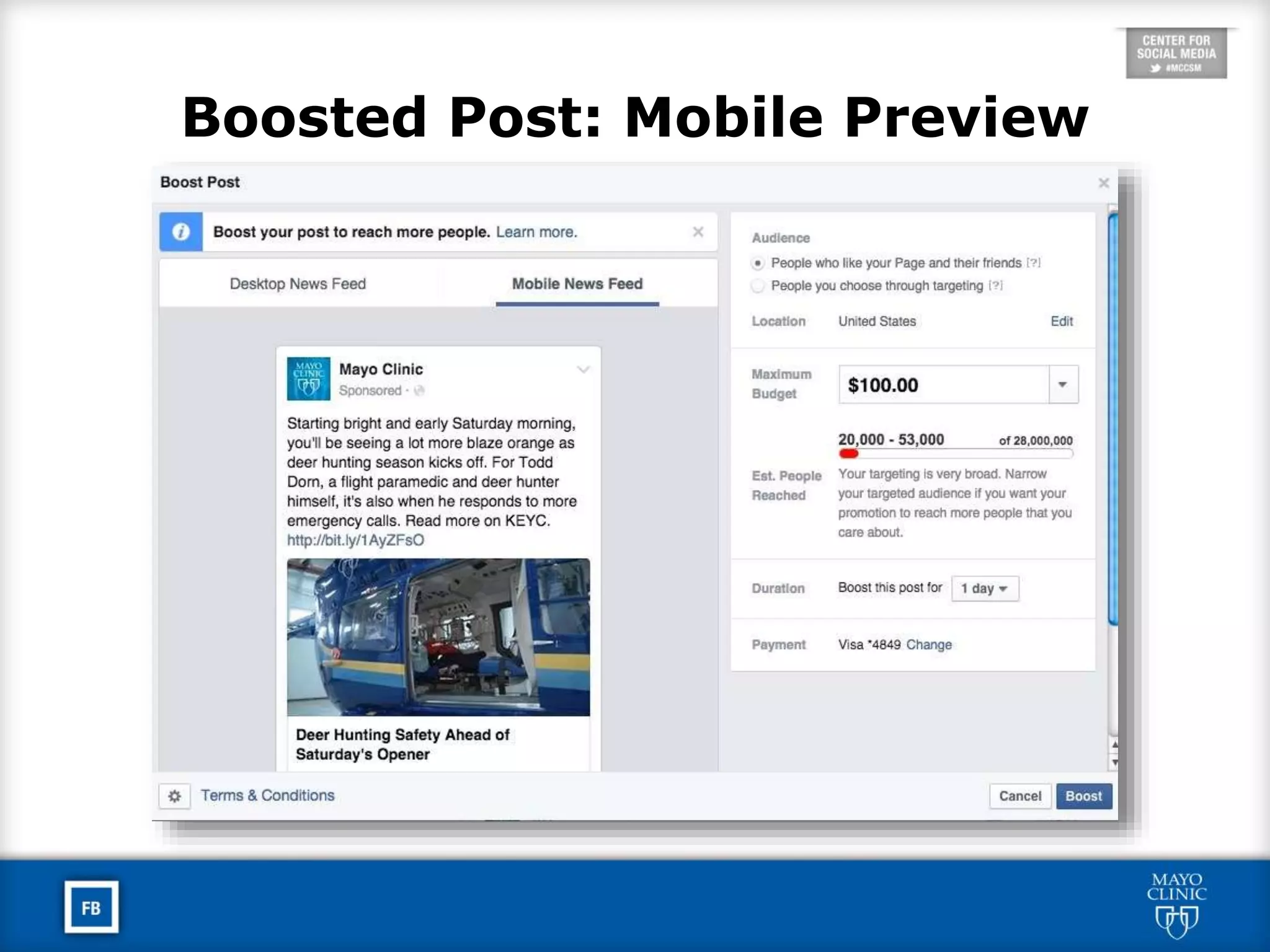 Boosted Post: Mobile Preview
 