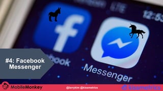 #4: Facebook
Messenger
@larrykim @kissmetrics
 