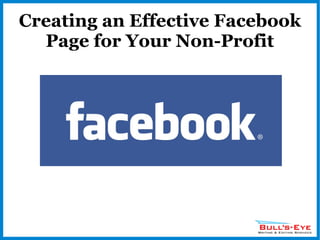 Creating an Effective Facebook Page for Your Non-Profit 