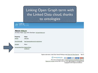 Linking Open Graph term with
 the Linked Data cloud, thanks
         to ontologies
 