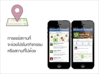 การแชร์สถานที่
จะช่วยโปรโมทกิจกรรม
หรือสถานที่ไปด้วย
 