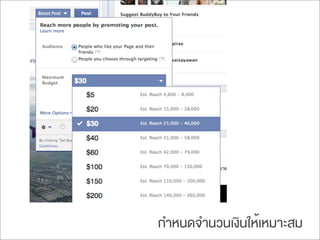 กำหนดจำนวนเงินให้เหมาะสม
 