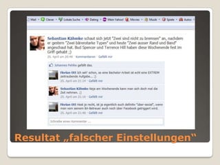 Resultat „falscher Einstellungen“