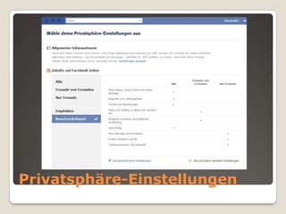 Privatsphäre-Einstellungen