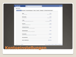Kontoeinstellungen