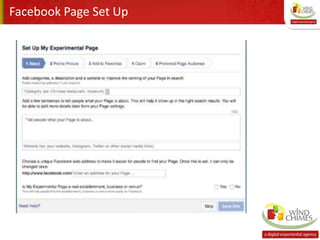 Facebook Page Set Up
 