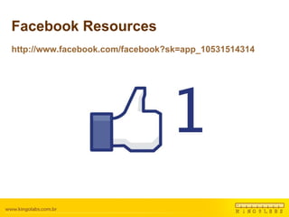 Facebook Resources http://www.facebook.com/facebook?sk=app_10531514314 