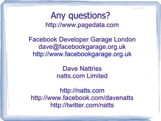 Hottest Facebook pages Top 10 of 86,527 known apps Top 10 of millions (vanity URLs only), from http://www.appdata.com/pagedata 