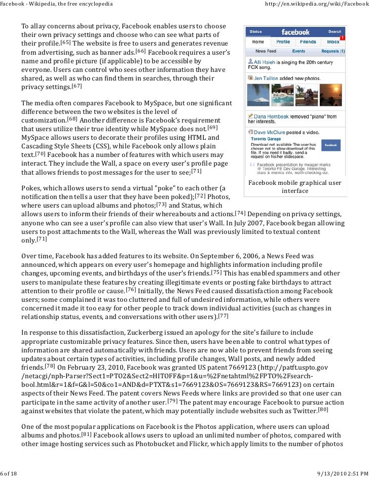 Facebook wikipedia