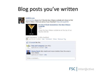 Blog posts you’ve written