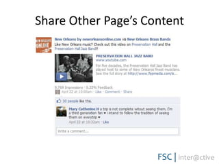 Share Other Page’s Content