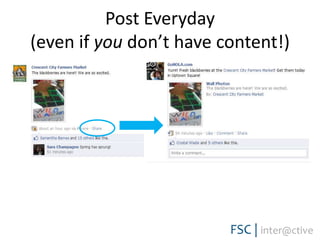 Post Everyday(even if you don’t have content!)