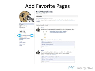 Add Favorite Pages