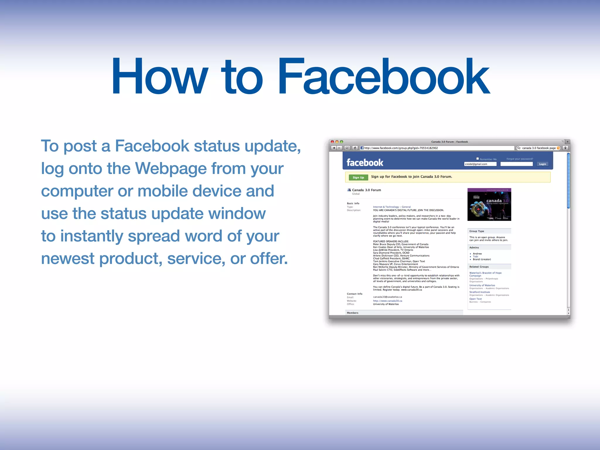 Facebook 101 for Business